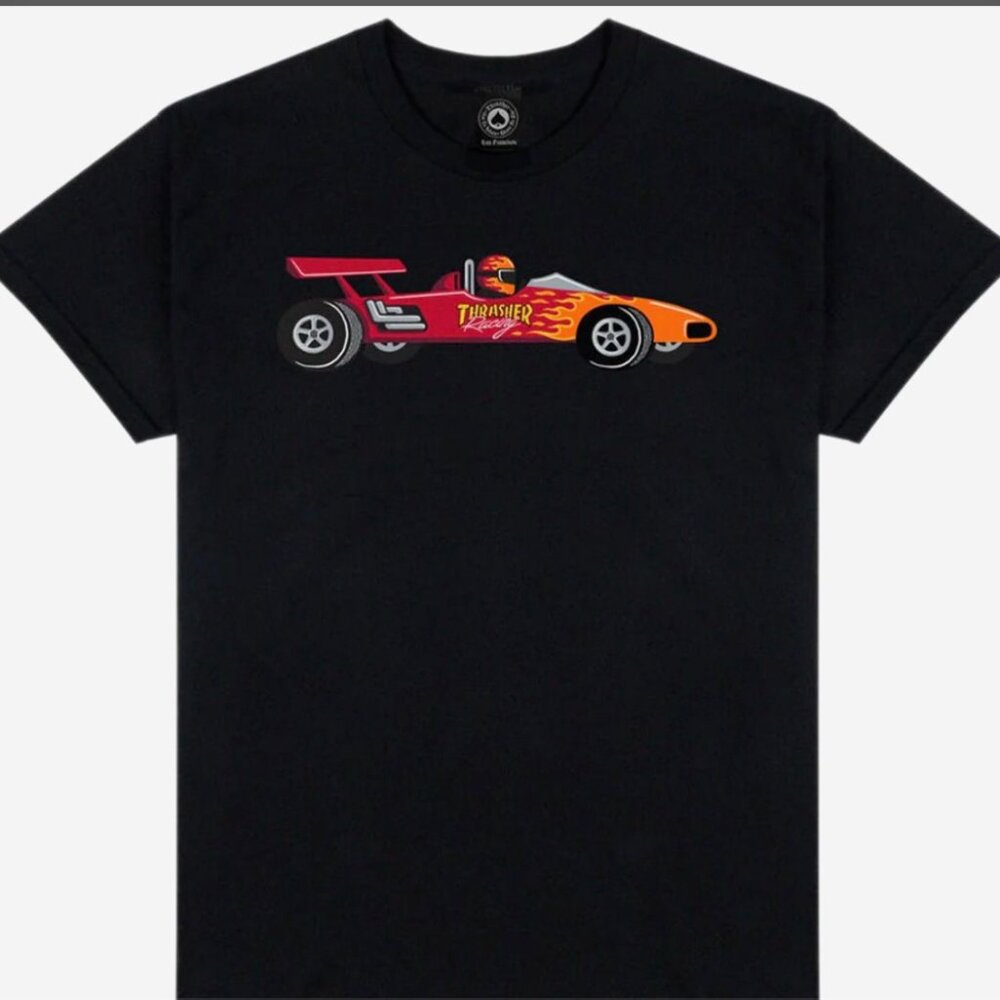 NWT: Thrasher RACECAR  Black T-Shirt